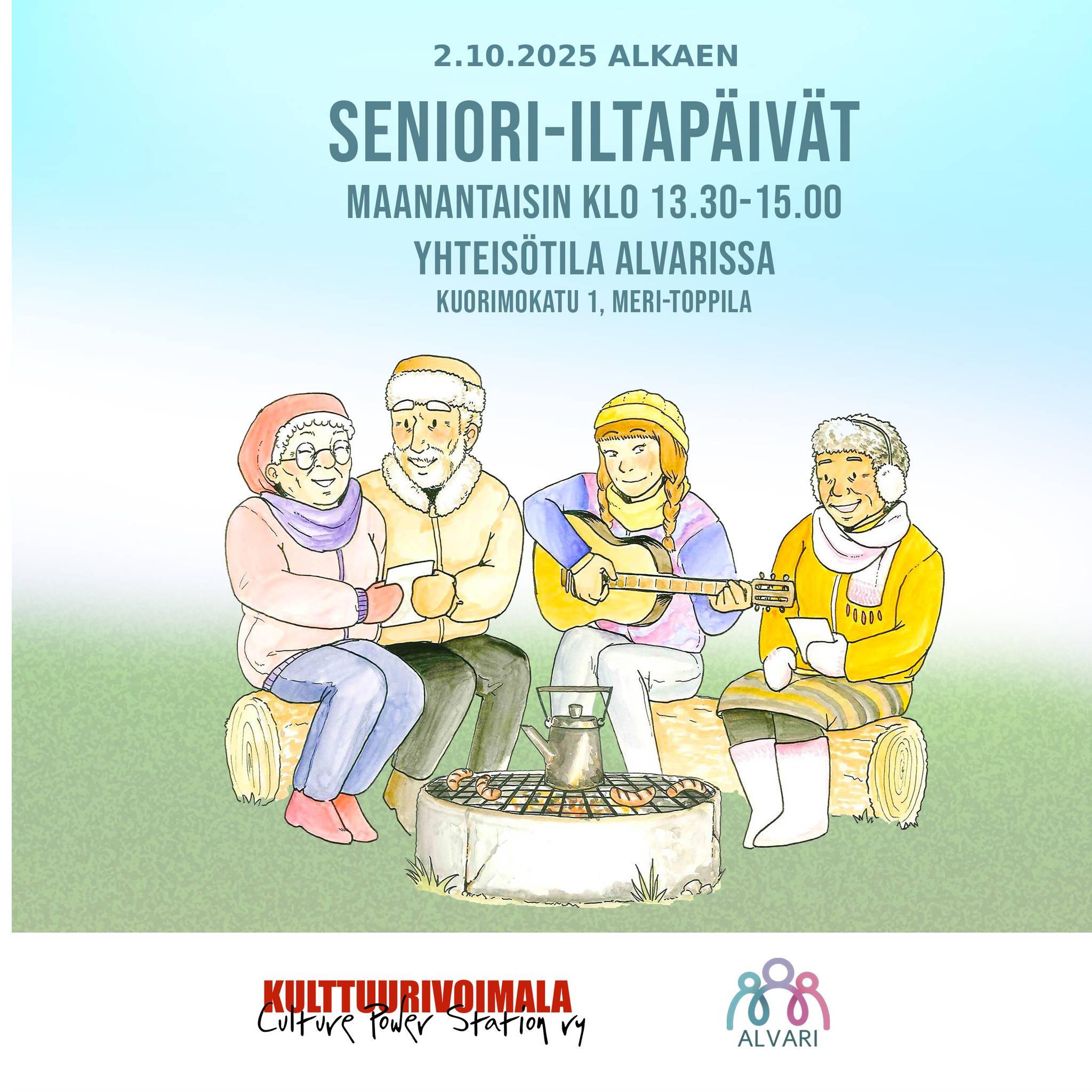Seniori-iltapäivät maanantaisin klo 13:30 – 15:00